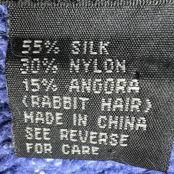 Nomadic Traders Womens S Silk Angora Blend Sweater Embroidered Quiet Luxury - Picture 14 of 16